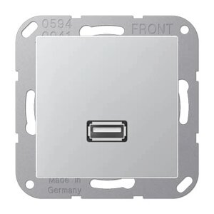 Лицевая панель для розетки USB Jung A 500 MAA1122AL