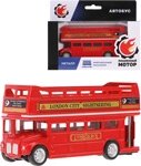 Лондонский двухэтажный автобус Пламенный мотор металлический инерционный 870830