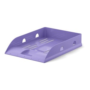 Лоток горизонтальный "Lavender. Base" пластиковый, фиолетовый, ErichKrause