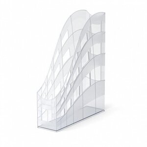 Лоток вертикальный "S-Wing" пластик, 75мм, прозрачный, Erich Krause