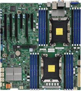 Материнская плата E-ATX supermicro MBD-X11DAI-N-B (2x3647, C621, 16xddr4, E-ATX 12"x13", PCIE3.0 4(x16) 2(x8),2xge, HD audio) bulk