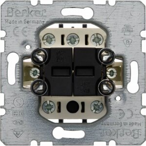 Механизм двухклавишного выключателя для жалюзи кнопочный Berker 1930 503404