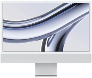 Моноблок 24 Apple Imac 24 (2023) (MQR93LL/A) with Retina 4.5K display: M3 chip with 8‑core CPU and 8‑core GPU, 8GB, 256GB SSD - Silver