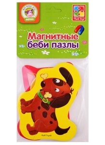 Мягкие магнитные Baby puzzle Vladi Toys Котенок и щенок