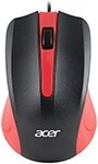 Мышь ACER OMW012 черный/красный оптическая (1200dpi) USB (3but) (ZL. MCEEE. 003)
