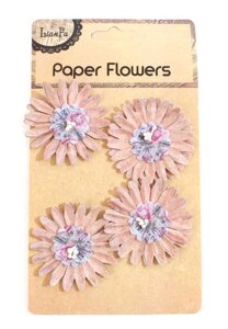 Набор для творчества Цветы двухслойные с бусинами Paper Flower