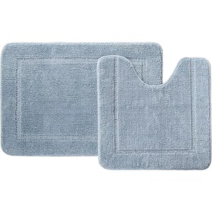 Набор ковриков для ванной комнаты IDDIS Promo 65х45 голубой