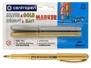 Набор маркеров для любой поверхности «Centropen», 2 штуки