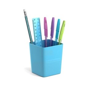 Набор настольный Base (4ручки, карандаш, линейка), Pastel, голубой