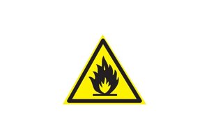 Наклейка Rexant 55-0020 знак пожарной безопасности "Пожароопасно" 150х150х150 мм