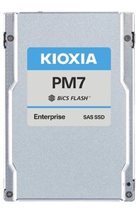 Накопитель SSD 2.5 toshiba (kioxia) KPM71RUG3t84 PM7-R, 3.84TB SAS 24gb/s, TLC, 4200/3650 MB/s, iops 720K/155K, TBW 7008, DWPD 1