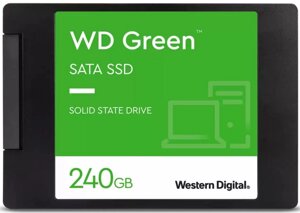 Накопитель SSD 2.5 western digital WDS240G3g0A WD green 240GB SATA 6gb/s SLC 545MB/s MTTF 1M 7nm