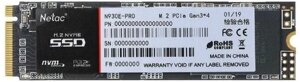 Накопитель SSD M. 2 2280 netac NT01N930E-001T-E4x N930E pro 1TB pcie gen3*4 nvme 3D TLC 2130/1720MB/s