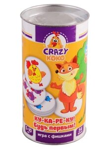 Настольная игра в тубусе Vladi Toys Ку-ка-ре-ку!