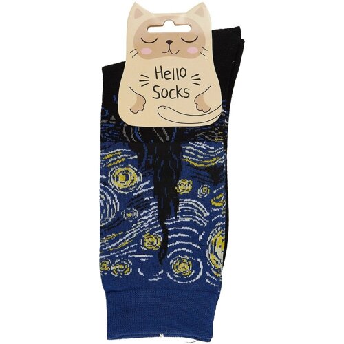 Носки Hello Socks Винсент Ван Гог Звездная ночь (высокие) (36-39) (текстиль) (12-32925-117)