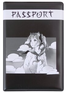 Обложка для паспорта Аниме Девушка и облака (Сёдзё) (ПВХ бокс) 1