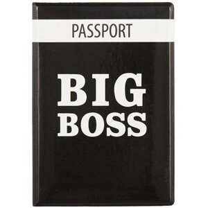 Обложка для паспорта Big boss (ПВХ бокс) (ОП2021-264)