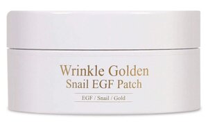 Омолаживающие патчи с улиточным муцином и EGF Wrinkle Golden Snail EGF Patch