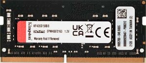 Оперативная память kingston SO-DIMM DDR4 8gb 2666mhz FURY impact black (KF426S15IB/8)