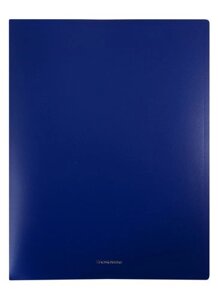 Папка 2кольца A4 "Matt Classic" 24мм, пластик, синий, Erich Krause