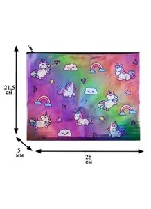 Папка для тетрадей «Rainbow unicorn pattern», 28.5 х 21.5 см