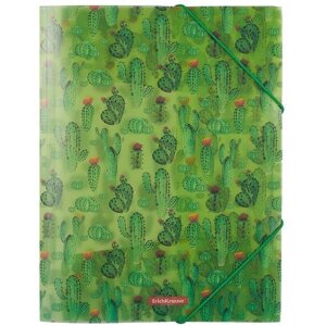Папка на резинке А4 "Tropical Cactus" пластик, Erich Krause