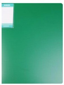 Папка-скоросшиватель "Hor Lines" пластик 0,7мм, зеленая