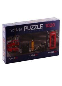 Пазл HATBER Premium 260+500+260 элементов TRIPTYCH 3 картинки в 1 коробке-Лондон