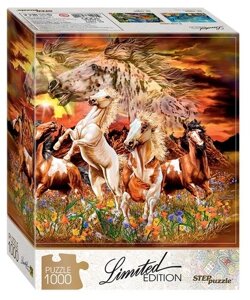 Пазл Найди 16 лошадей (Limited Edition) Step puzzle 1000 эл.,68*48см 79802