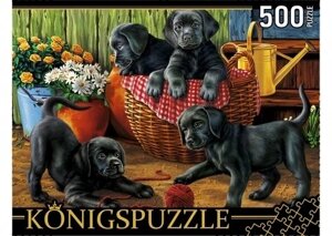 Пазл Щенки лабрадора Konigspuzzle 500 элементов ХК500-6308
