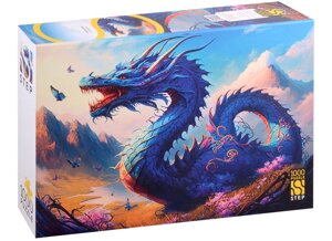 Пазл "Синий дракон", 1000 деталей