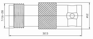 Переходник hyperline AD-BNC-F-TNC-F BNC (мама) - TNC (мама)