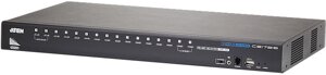 Переключатель KVM aten CS17916-AT-G switch, HDMI+KBD+MOUSE+AUDIO, 1>16 портов/port USB, со шнурами USB HDMI 2x1.8м