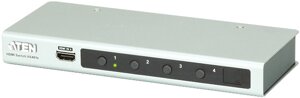Переключатель KVM Aten VS481B-AT-G switch, HDMI, 4>1/4x1 телевизор/панель/port/монитор/проектор, до 4Kx2K 4096x2160/3840x2160;480P/720P/1080i/1080P;п