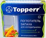 Поглотитель запаха для холодильника гелевый Topperr Зеленый чай/уголь (3118)