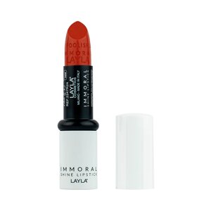 Помада для губ блестящая Immoral Shine Lipstick (2247R24-026, N. 26, Immortal Red, 4 г)
