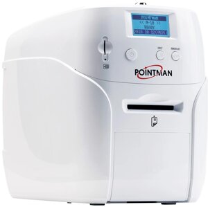 Принтер для печати пластиковых карт Pointman Nuvia N15 N15-0001-00-S односторонний, подающий лоток на 100 карт, принимающий на 50 карт USB , Ethernet