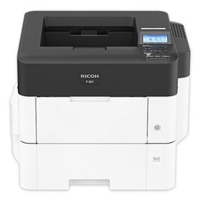 Принтер лазерный черно-белый Ricoh P 801 сетевой А4 с дуплексом 60 стр. мин, 2 Гб, 1.3 Ггц, PCL 5/6, PostScript3, стартовый картридж 11 000стр