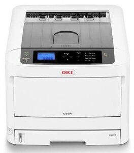 Принтер лазерный цветной OKI C824DN-EU сетевой с дуплексом А3, 26/14 стр/мин, PCL6