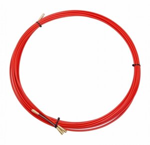 Протяжка кабельная Rexant 47-1010 кабельная (мини УЗК в бухте), стеклопруток, d=3,5мм, 10м КРАСНАЯ