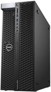 Рабочая станция dell precision T5820 MT 1928594 xeon W-2223/16GB/2TB HDD/512GB SSD/T1000 4GB/DVDRW/gbiteth/950W/мышь/win11pro/черный