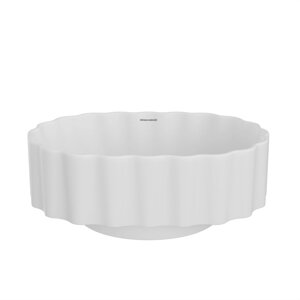 Раковина накладная Kerama Marazzi Artbasin Conchiglia 50 белый матовый (CC. wb. 50WHT. M)