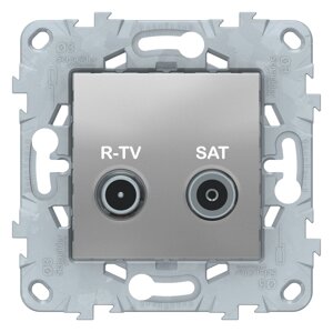 Розетка R-TV + SAT оконечная Schneider Electric UNICA NEW NU545530