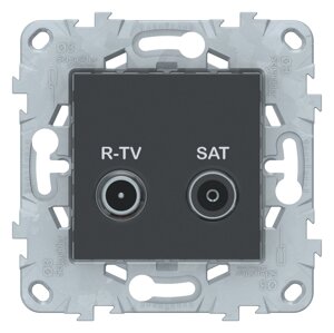 Розетка R-TV + SAT schneider electric UNICA NEW NU545454