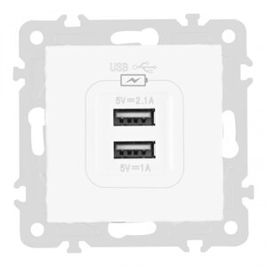Розетка USB Arte Milano 206.46-1. white