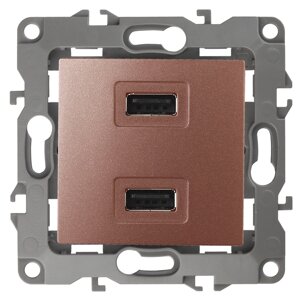 Розетка USB IP20 эра серия 12 12-4110-14 б0027499