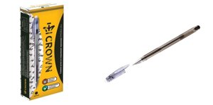 Ручка гелевая Crown, Erasable, пиши-стирай черная 0,5 мм