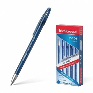 Ручка гелевая сo стир. чернилами синяя "R-301 Magic Gel" 0.5мм, к/к, Erich Krause