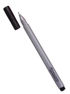 Ручка капиллярная Faber-Castell, Grip, черная 0,4 мм