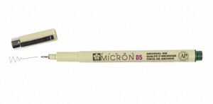 Ручка капиллярная Pigma Micron 0.45мм Хаки, Sakura